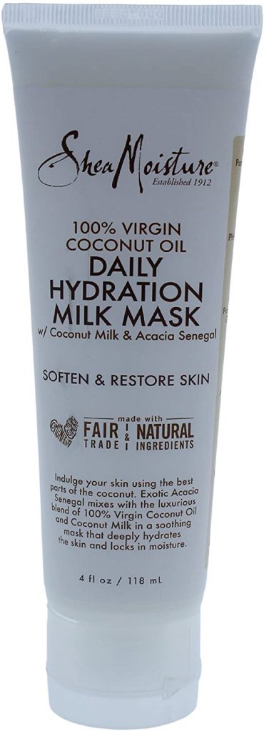Máscara de leche de hidratación diaria de aceite de coco virgen
